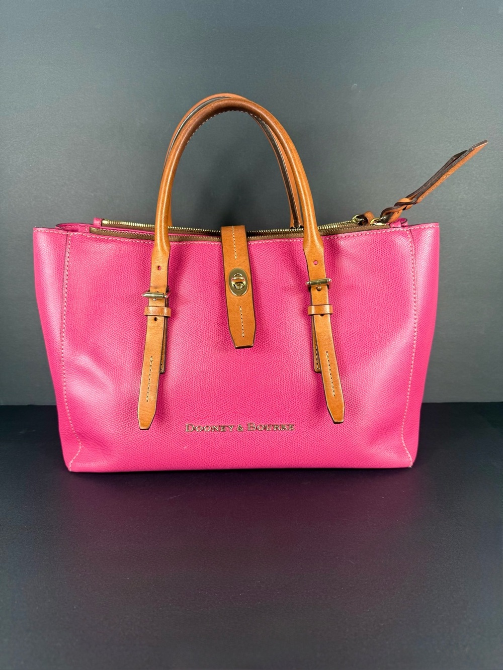 Dooney & Bourke Miller Satchel Fuchsia